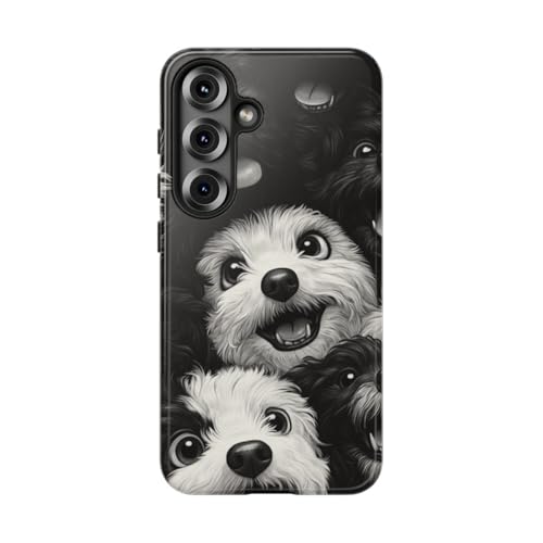 Coque Samsung S25 chien heureux pour égayer vos photos quotidiennes