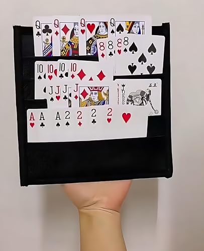 Jiskenis Revolutionary Playing Card Holder: Perfect for 5 Crowns Card Game, UNO Attack, and UNO - Holds 30 Cards, Ideal for Elderly, Children, and Hand Defects - Easy to Carry, Rugged, and Fun
