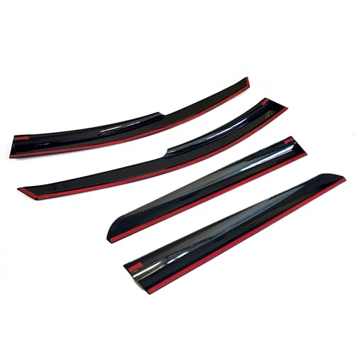 Rumplex Windabweiser Luftabweiser Regenabweiser Seitenfensterabweiser Kompatibel mit Dacia Duster 2010-2016 Autofenster Regenschutz Regenabweiser Anklebbare Deflektoren 4 Stück