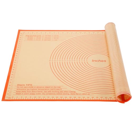 Silicone Pastry Mat 34x26 Inch Nonstick Baking Mat -Perfect for Doug, Pastry, Bread, Dough Rolling, Kneading Board, Pie Crust, Fondant, Pasta/Pizza, Kitchen Counter Mat by NIGHTLY GOOD DREAM - Image 9