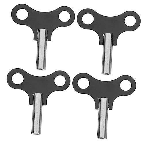 TINEASUR 4個 壁掛け 時計 鍵 フレンチ 時計 巻き上げ 鍵 巻き上げ ハンドル 4個 (35 オープン) フック 時計仕掛け 電子機器 電子機器 キット 数字 ブラケット 振り子 メカニズム 金属