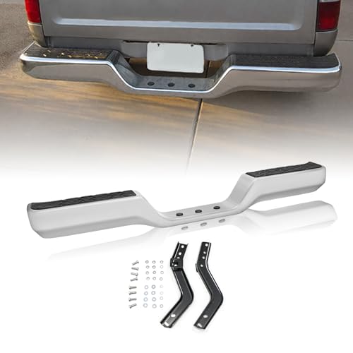 JSBOYAT Anti- Rust One Piece Rear Bumper Assembly Compatible with 1989-1995 Toyota Pickup Back Bumper Chrome TO1102221