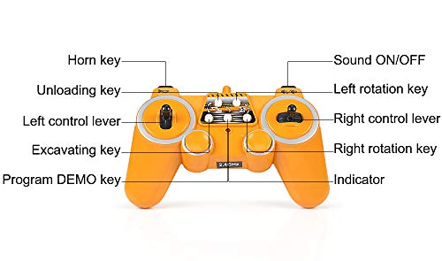Double E Remote Control Excavator Rc Toy 1:20 Rc Excavator Toy 3 Separate Motors Construction Tractor, 11 Channel Rechargeable Rc Truck With Lights Sounds 2.4Ghz Transmitter For Boys Girls Kids #TOP7