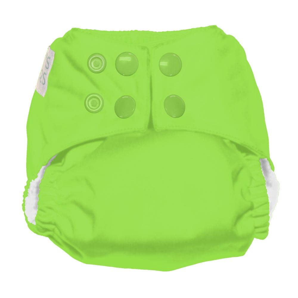 One Size Ultimate All in One Snap Cloth Diaper | One Size Adjustable, Washable, and Reusable Diapers for Baby Boy or Baby Girl | Built in Inserts | Machine Washable (Get Slimed)