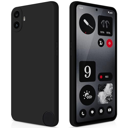 GiiYoon Funda para Nothing CMF Phone 1, Case de Silicona Suave de TPU Carcasa Protector de Goma Fexible Prueba Liviano y a Delgado de Golpes Antirrayas para Teléfono (Negro)