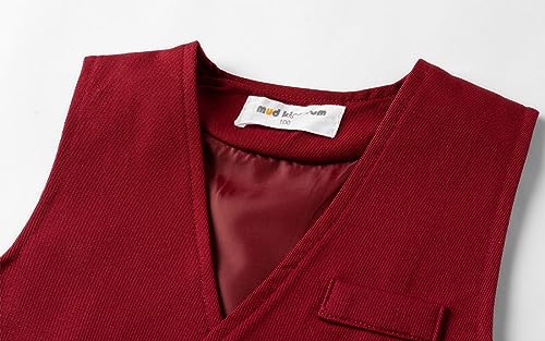 Mud Kingdom Toddler Boy Dress Shirt And Tie With Blazer Set Burgundy 2T #TOP4