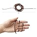 yumcute Lederband Kette, 3mm×3m Lederriemen Meterware Echtes Leder, Braun Lederbänder Flach Band Armband Basteln, Lederschnüre für Leder Schuhspitzen, Halskette, DIY Handwerk und Schmuck Herstellung