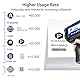 Handheld Tintenstrahldrucker 12,7 mm, E15 Tragbare Handheld Tintenstrahldrucker Gun 4,3 Zoll LED Touchscreen, für Text Logo Datum Chargennummer QR Barcode Druck auf jeder Oberfläche