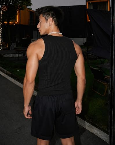 Rockwell Men's Premium Cotton Vest - Black - Image 3