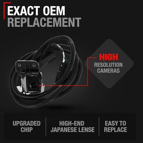 Image of Rear View Backup Camera - Compatible with 2007-2013 Chevrolet Silverado; GMC Sierra 1500, 2011-2014 Chevrolet Silverado; GMC Sierra 2500 3500 - Reverse Park Assist Camera - OEM 23146157, 590-084
