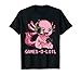 Gamesolotl Axolotl als Gamer mit Headset süßes Anime Kawaii T-Shirt