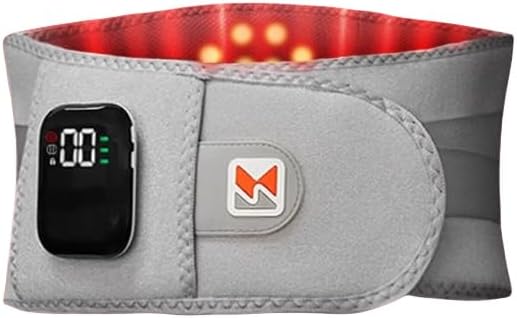 Cordless Heated Back Brace with Vibration for Lower Back, Heated Back Belt for Men Women, Electric Heating Pad for Waist, Electric Heating Lumbar Support Lumbar Support Brace