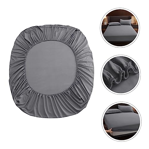 Funda de colchón antideslizante de algodón transpirable protector protector elástico ajustable 4