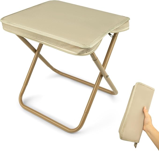 Calyrex Portable Folding Camping Stool, Compact Collapsible Travel Camp Chair,Lightweight Seat Foot Rest for Fishing Hiking Hunting Gardening Outdoor with Self Zippered Bag (B0DH4ZRQQX) Amazon Price History, Amazon Price Tracker