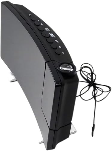 Miniatura 8 de Reloj despertador de proyección para dormitorio, techo digital, radio con puertos de carga USB, reloj despertador de pantalla LED grande de 7