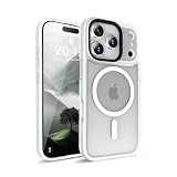 QUEASON いphone17pro 用 ケース magsafe対応 iphone17pro 用 ケース 米軍MIL規格 マット感【しろい】