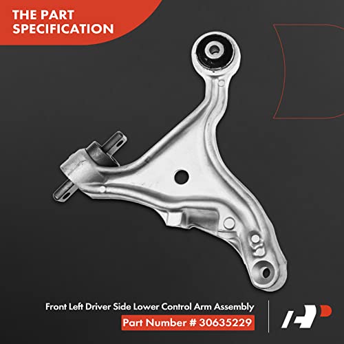 A-Premium 8Pcs Front Suspension Kit Lower Control Arm Ball Joint Outer Tie Rod End Stabilizer Link Compatible with Volvo S60 V70 2001 2002 2003 2004 2005 2006 FWD