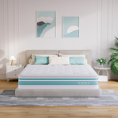 Matelas Hybride 135x190 25cm Mémoire de Forme TeQsli