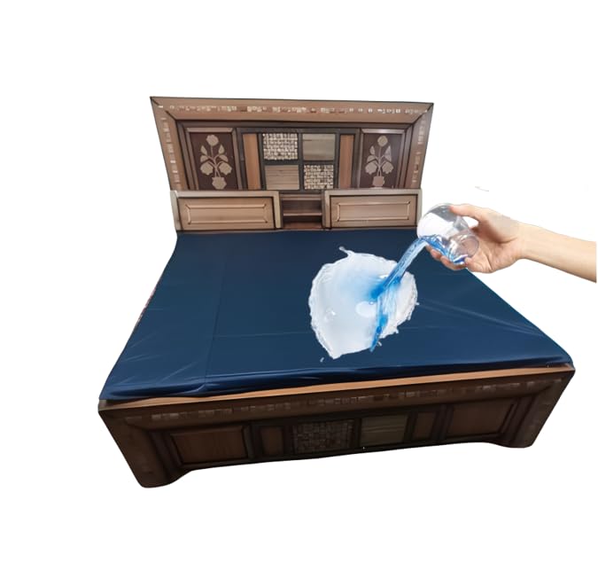 Gadda Cover – Waterproof Mattress Protector with Elastic Corners, Dustproof & Stainproof, Protects from Spills, Oil & Stains, Fits All Bed Sizes (Blue, 72 X 75 (Queen))-picture-23