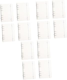 Ciieeo 12 Peças Capa Protetora A5 Pasta De Caderno De 6 Furos Capa De Fichário De 6 Furos Capa De Planejador Capa Transparente Pasta De Caderno Transparente Fichário Periódicos Pp A6