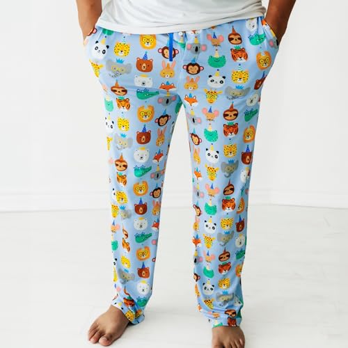 Image of Little Sleepies Mens Pajama Pants, Soft Viscose from Bamboo PJ Bottoms for Family Matching Set, Mens Sleepwear PJs w /Pockets
