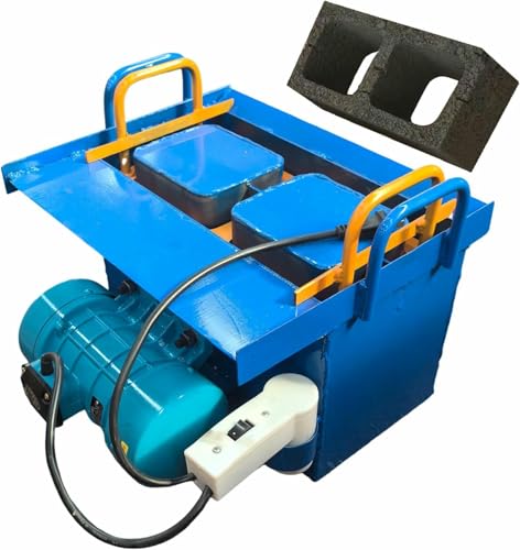 AFLEPCBRQ Zementblockformmaschine, Ziegeltusionsmaschine, Anpassbare Formen, Vibrationsfrequenz 212 -Mal/min, Schnelles Training Von 45 S, Geeignet Für Den BAU Von