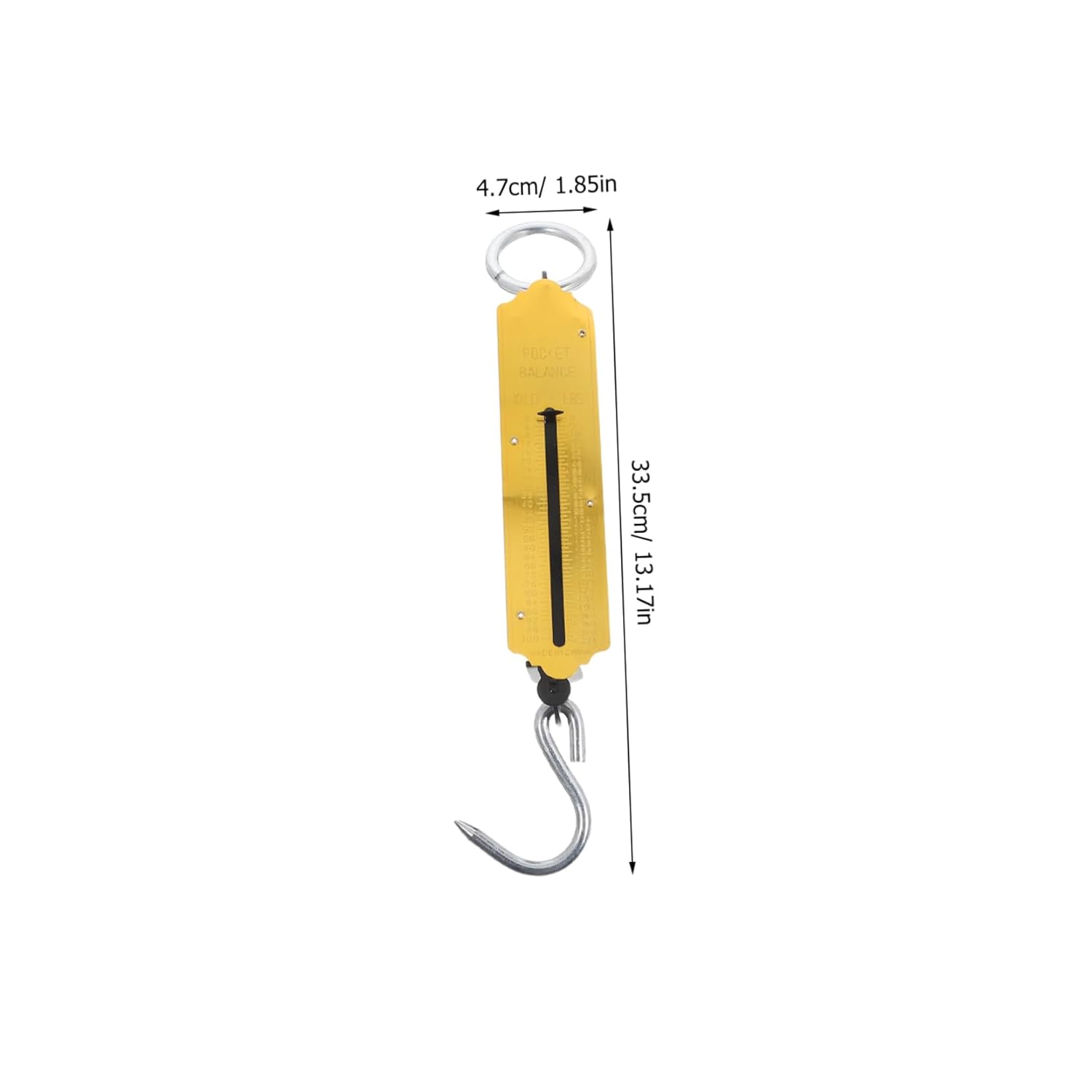 INOOMP 2pcs Portable Hanging Dial Scale Mechanical Weight Scale for Luggage Produce Fish Weighing Versatile Compact and Reliable Tool for Outdoor and Farming Use