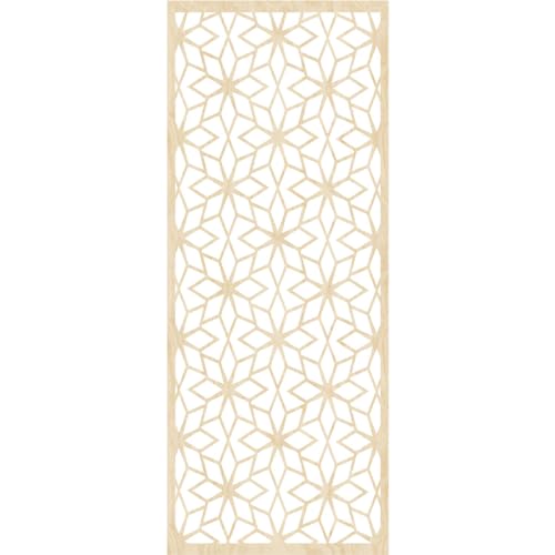 Image of Lake Decorative Pierced Fretwork Wood Wall Panels, 13 3 /8 inchW x 34 3 /8 inchH x 1 /4 inchT, Birch