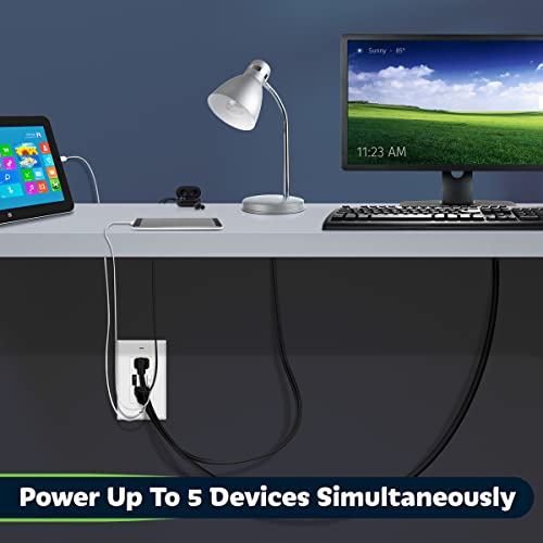 Topgreener Usb Outlet, 3-Port Type C Usb Wall Outlet, 15 Amp Tamper-Resistant Receptacle Plug, Charging Power Outlet With Usb Ports, Ul Listed, Tu21536Ac3-2Pcs, White, 2 Pack #TOP3