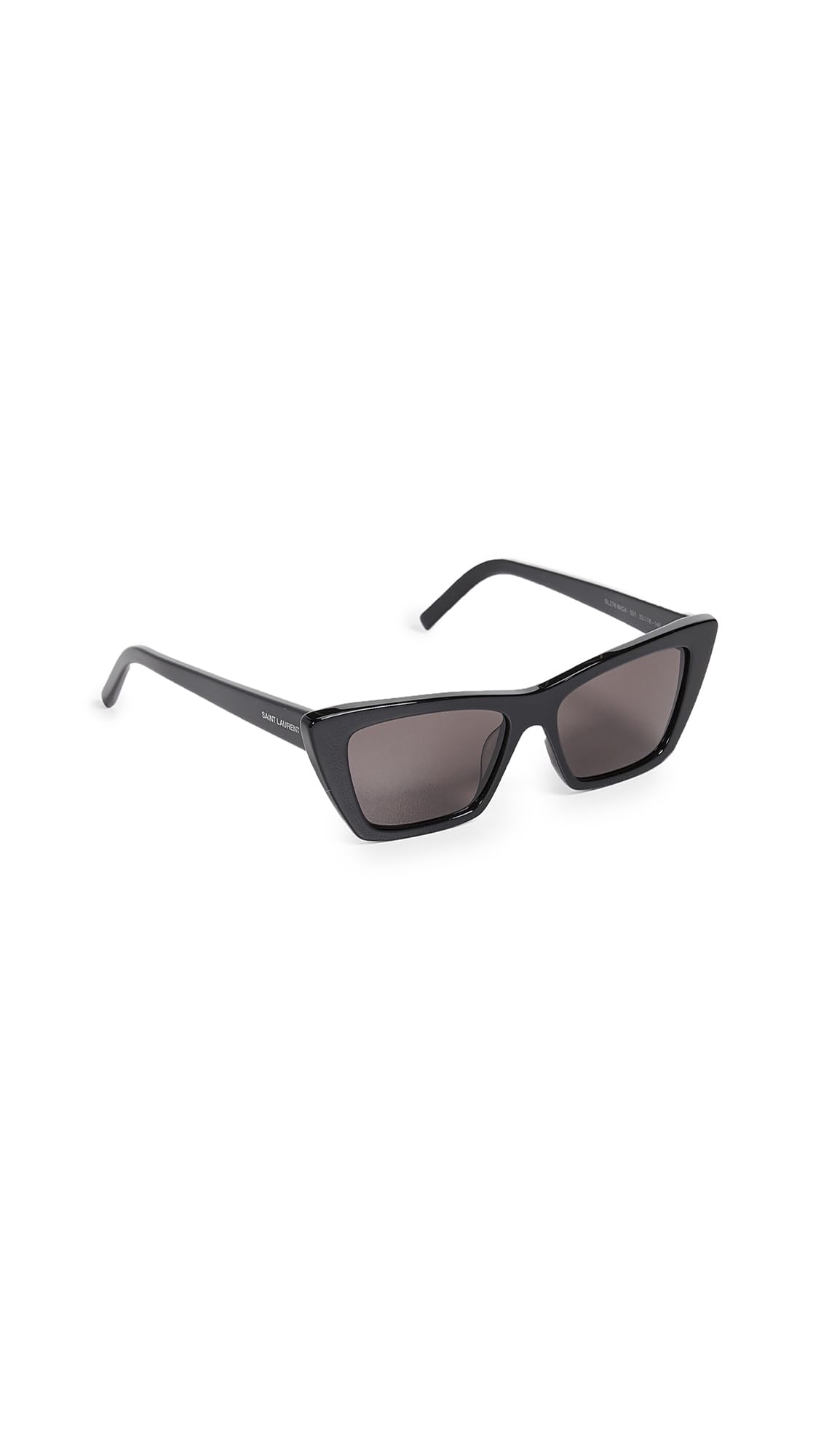 Saint Laurent Women's SL 276 MICA-001 53 Acetat Sunglasses Black-Grey