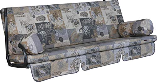 Preisvergleich Produktbild Angerer Hollywoodschaukel Auflage Trend (Grau / Gemustert)