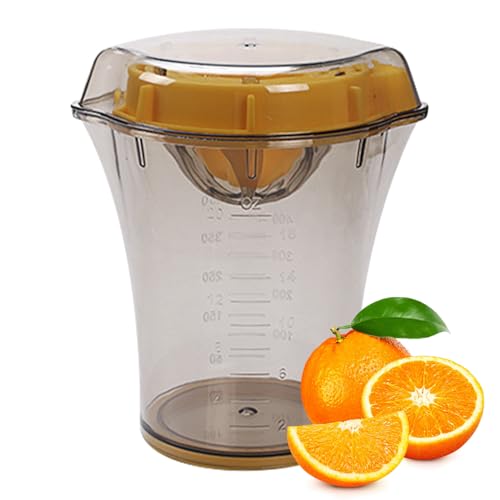 Exprimidor de frutas portátil, 5,91 x 5,31 pulgadas para verter el pour Spout Handheld with Scale, Citrus Kitchen Accessories, Hand Press Orange Squeezer for Home, Juicing Lemons and Oranges