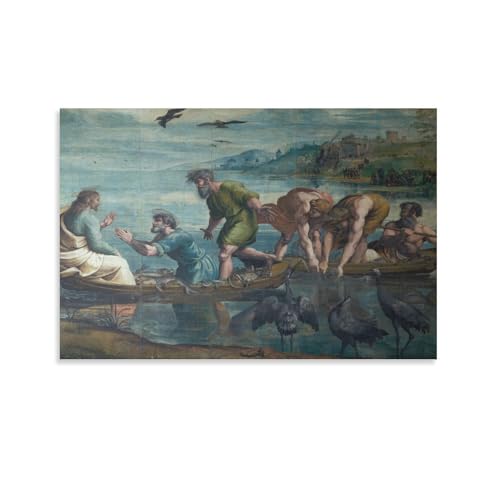 Art mural Raphael capture de poisson poster toile décoration haut de gamme