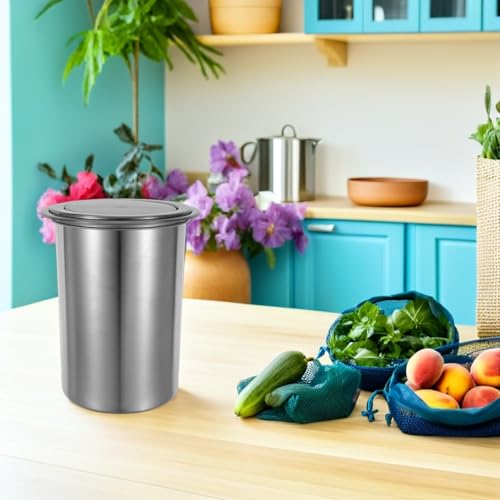 Set de 3 Canecas de Basura de Acero Inoxidable con Tapa Abatible miniatura 7