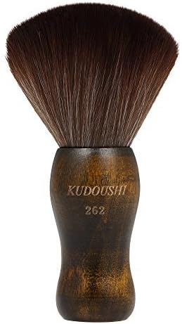 Neck Duster Brush KUDOUSHI Hair Cutting Brush Barber Natural Fiber Wooden Handle Salon Hairbrush