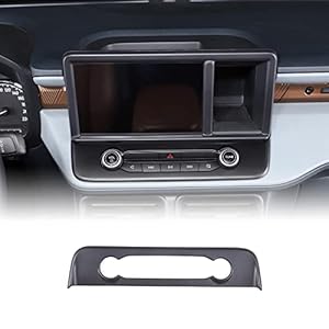 Car Center Control Air Conditioner Switch Cover Trim Dashboard Frame Compatible with Ford Maverick 2022 2023 Car Center Console Radio Multimedia Control Knob Button Frame Sticker Interior Accessories