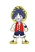 Gemelolandia Toppe Termoadesiva Monkey D.Luffy One Piece 8 x 4 cm | molto adesiva | Patch Stickers per decorare i tuoi vestiti | Facili da applicare