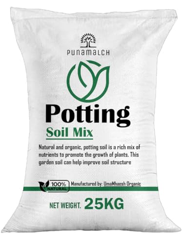 Image of Garden Soil for Plants 25kg | Potting Soil Mix for Plants | Made with Vermi,Coco Pit, Neem Cake,Rice Husk, Parlight, Soil (Buy 1 get 500g Super Grow)