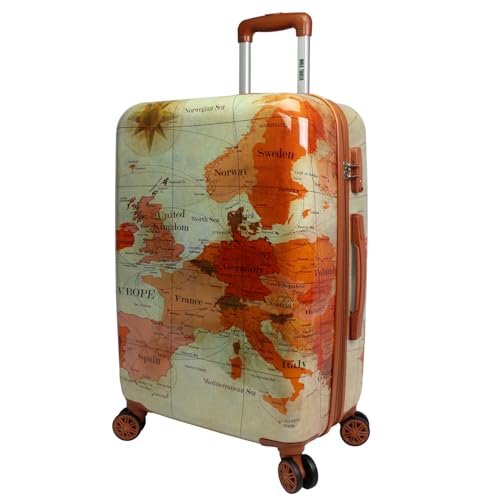 Nordic Haven Europe 24-Inch Expandable Spinner Luggage with TSA Lock - (Polycarbonate Shell, Expandable 2 Inches, TSA Lock, Dimensions: 24