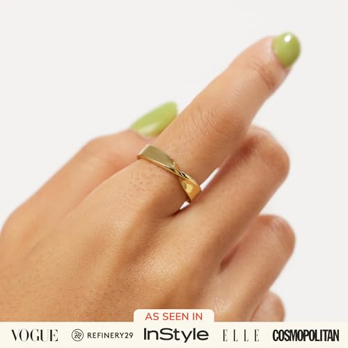 Ana Luisa Gold Rings for Women - 14K Gold Plated Rings for Women Non Tarnish - Trendy Stacking Ring for Everyday Wear - Twisted, Heart, Eternity Ring Styles - Hypoallergenic & Water-Resistant Jewelry2