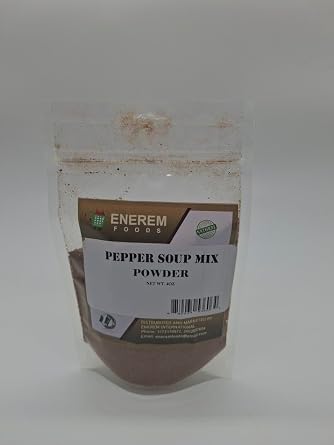 Enerem Pepper Soup Spice/Spicy Nigerian Pepper Soup Seasoning 4oz