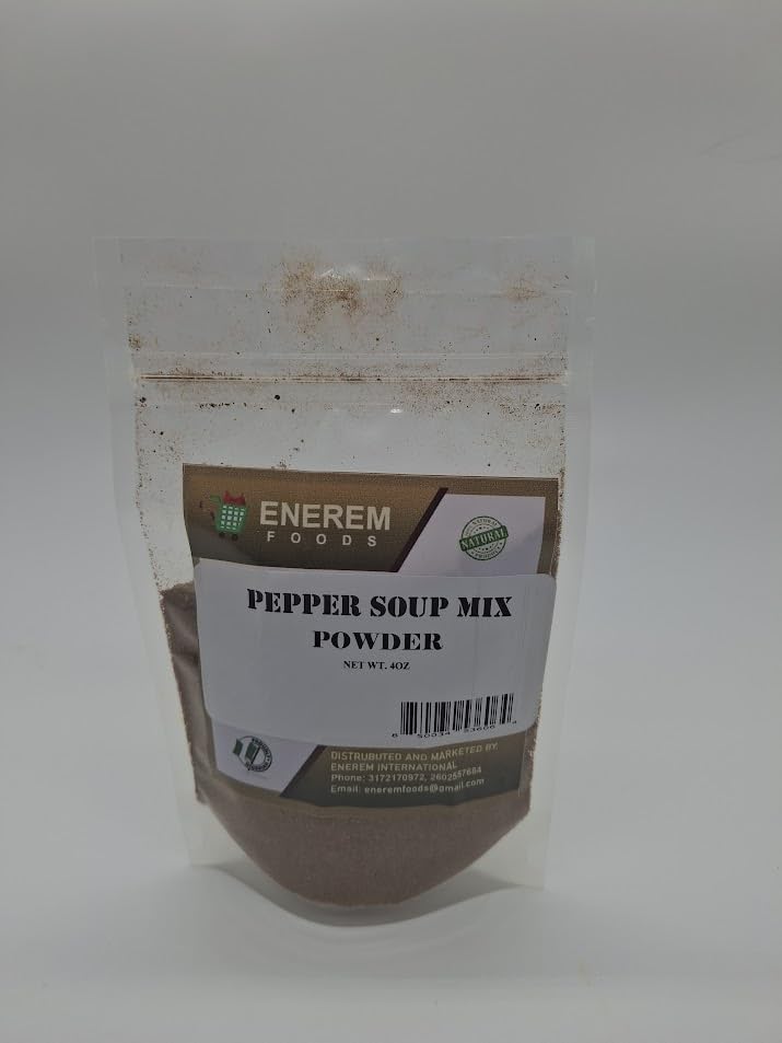 Enerem Pepper Soup Spice/Spicy Nigerian Pepper Soup Seasoning (4oz)