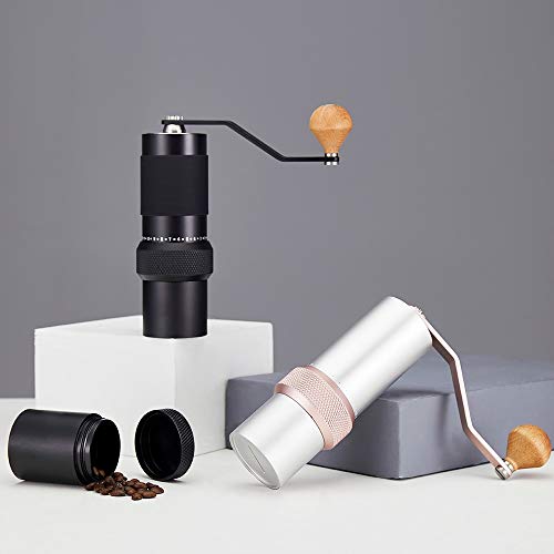EXCLVEA Einfach zu Bedienende Kaffeemühle Handbuch Externe Werteeinstellung Handkurbel Kaffeebohne Grinder… – Bild 6