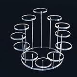 Acrylic Cupcake Stand for 12 Cupcakes, Round Display Stand Dessert Tower Serving Trays for Farmhouse
