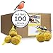 Produktbild Lyra Pet® | 100 Meisenknödel im Netz à 90 g = 9 kg | Energiespender für Wildvögel | Vogelfutter Ganzjährig | Nährstoffreiches Wildvogelfutter | Fettfutter für Sommer & Winter | Mit Netz zum Aufhängen