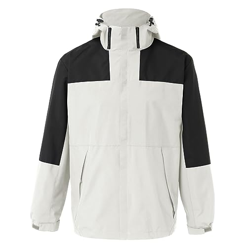 Chubasquero para hombre, ligero, resistente al viento, chaqueta de senderismo, chaqueta deportiva de verano, chaqueta deportiva, cortavientos, transpirable, tallas grandes, chaqueta de entretiempo