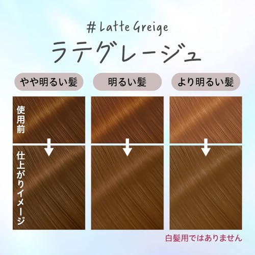 Liese Creamy Color Gel Hair Dye – Latte Greige | Japanese Greige Beige Hair Color | Long-Lasting Vibrant Shade with Shine & Smooth Finish | Kao Japan – Bild 5