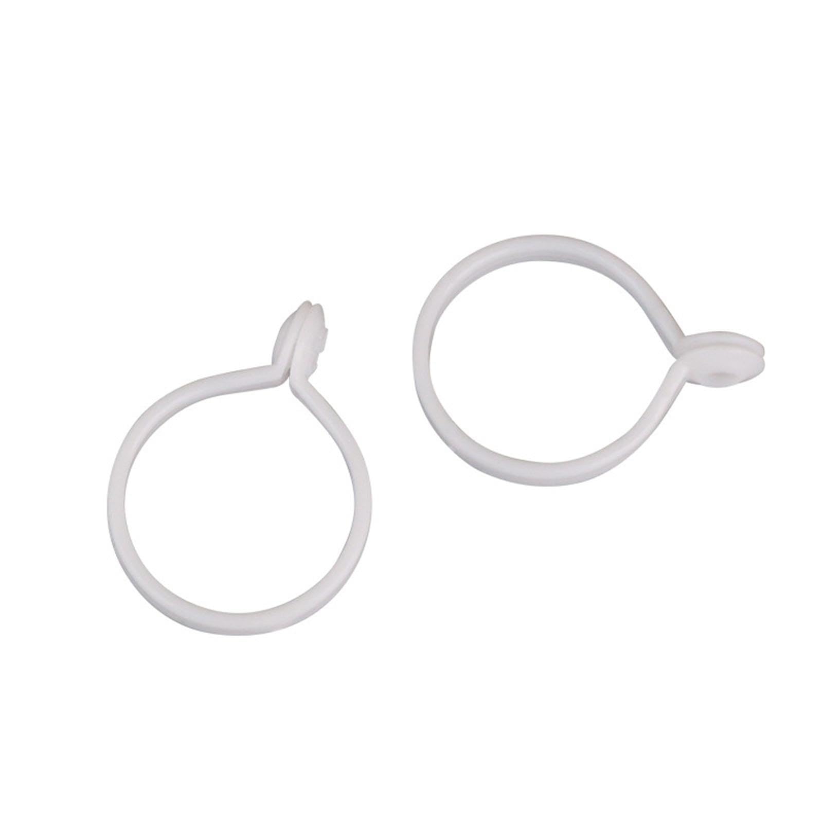 Anillos de Cortina Blancos con Ojales, Anillos Colgantes de Cortina