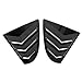 HIGH FLYING for Mitsubishi Lancer 2008-2017 Car Exterior Accessories Back Window Scoop Louver Cover ABS 2pcs (Glossy Black)