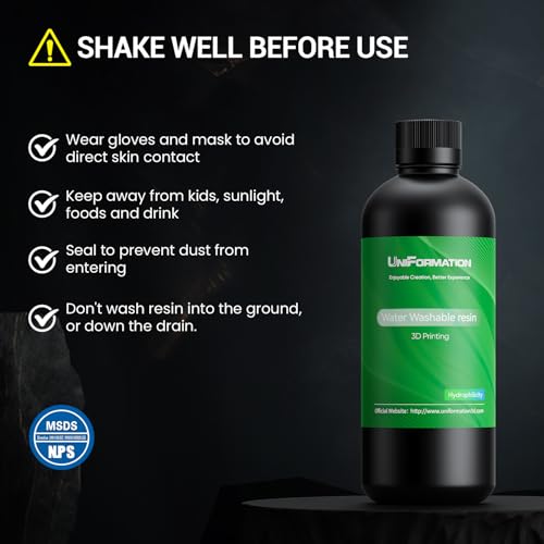 Resina UV Lavable Rápida para Impresora 3D 1KG - Fernando Cortés
